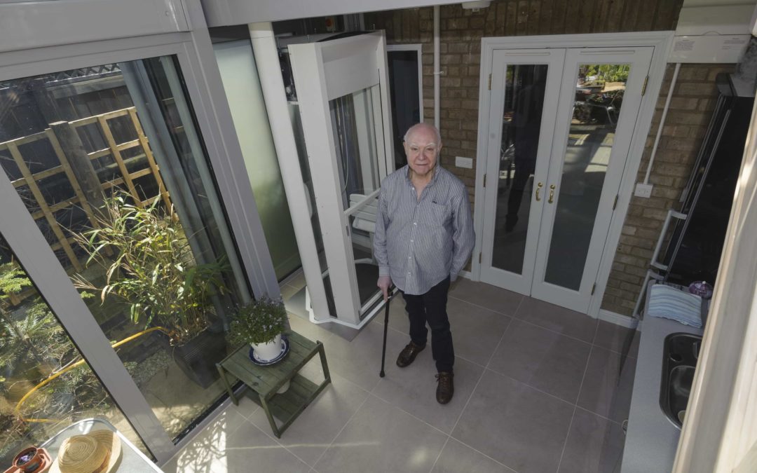 Life-changing: Muscular dystrophy sufferer Christopher Knowles gets the lift he deserves 