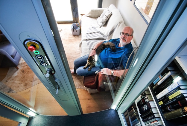 New frontier: Man with rare tremor gets beamed up a level with new ‘Star Trek’ Stiltz Trio+ Home Lift